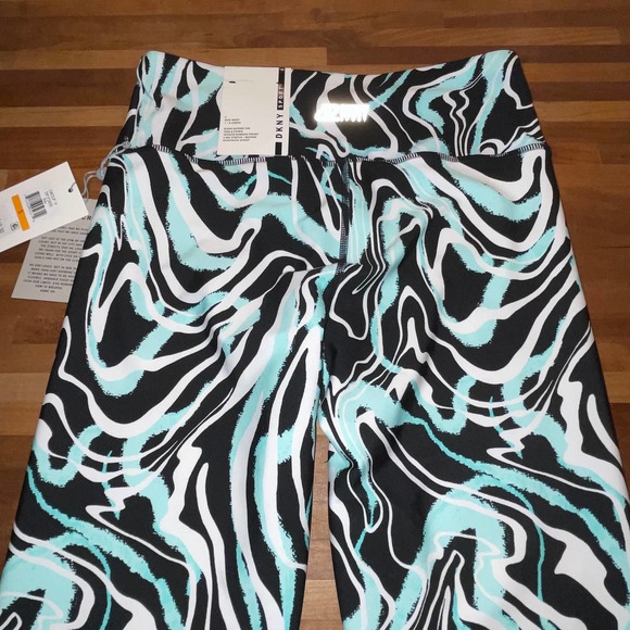 Dkny Sport Marble-Print 7/8-Leggings - blue/black small - Picture 6 of 10